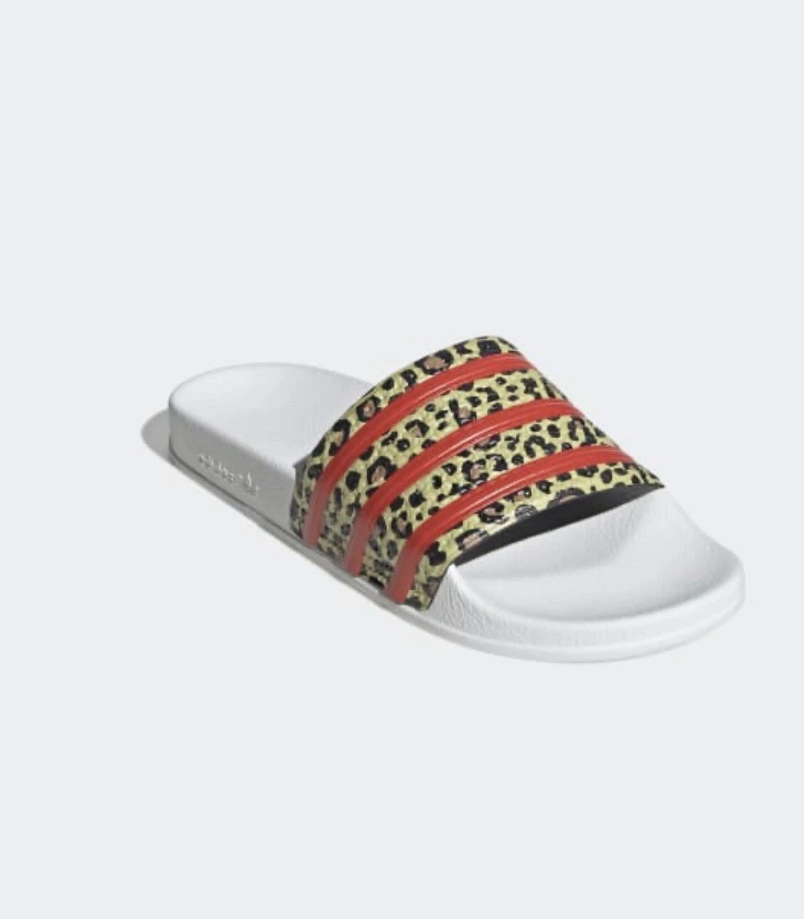 Sandali da uomo Adidas Originals Adilette Leopard Slides nuovi con etichette taglia 10 FX5845