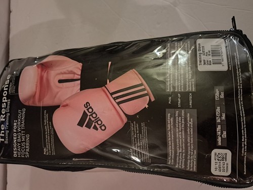 adidas Pink Boxing Gloves Size 10 Oz , Training Gloves See Pictures Little Cut - Picture 11 of 15