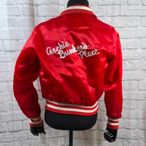 Vintage Archie Bunker's Place TV Show Crew Geschenk Herren Jacke Small Carroll O'Connor - Bild 1 von 11
