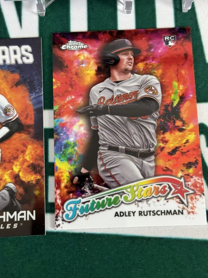 2023 Topps Chrome Update #ASC-1 Adley Rutschman Action Stars & 1988 & Future RC - Image 3 of 4