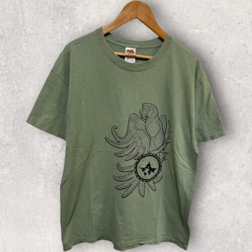 Jesus Nature Animal Bird Men's Graphic T Shirt Green Size XL - Picture 1 of 6