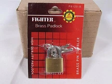 Lot Of 12 Padlock Small Brass 20MM Mini Tiny Lock Keyed Box Jewelry Drawer 2 Key