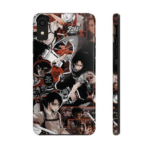 Custodia telefono resistente Attack on Titan, Levi, protezione extra strato, iPhone Samsung - Foto 28 di 36