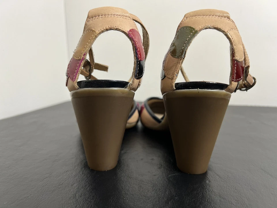 Camper цветной лакированная кожа низкий блок пятки лодыжки ремень размер 6,5 - Изображение 4 из 4