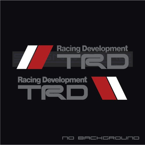 TRD decal racing jdm toyota rcf isf lexus frs scion Multi colors Pair - Bild 10 von 12