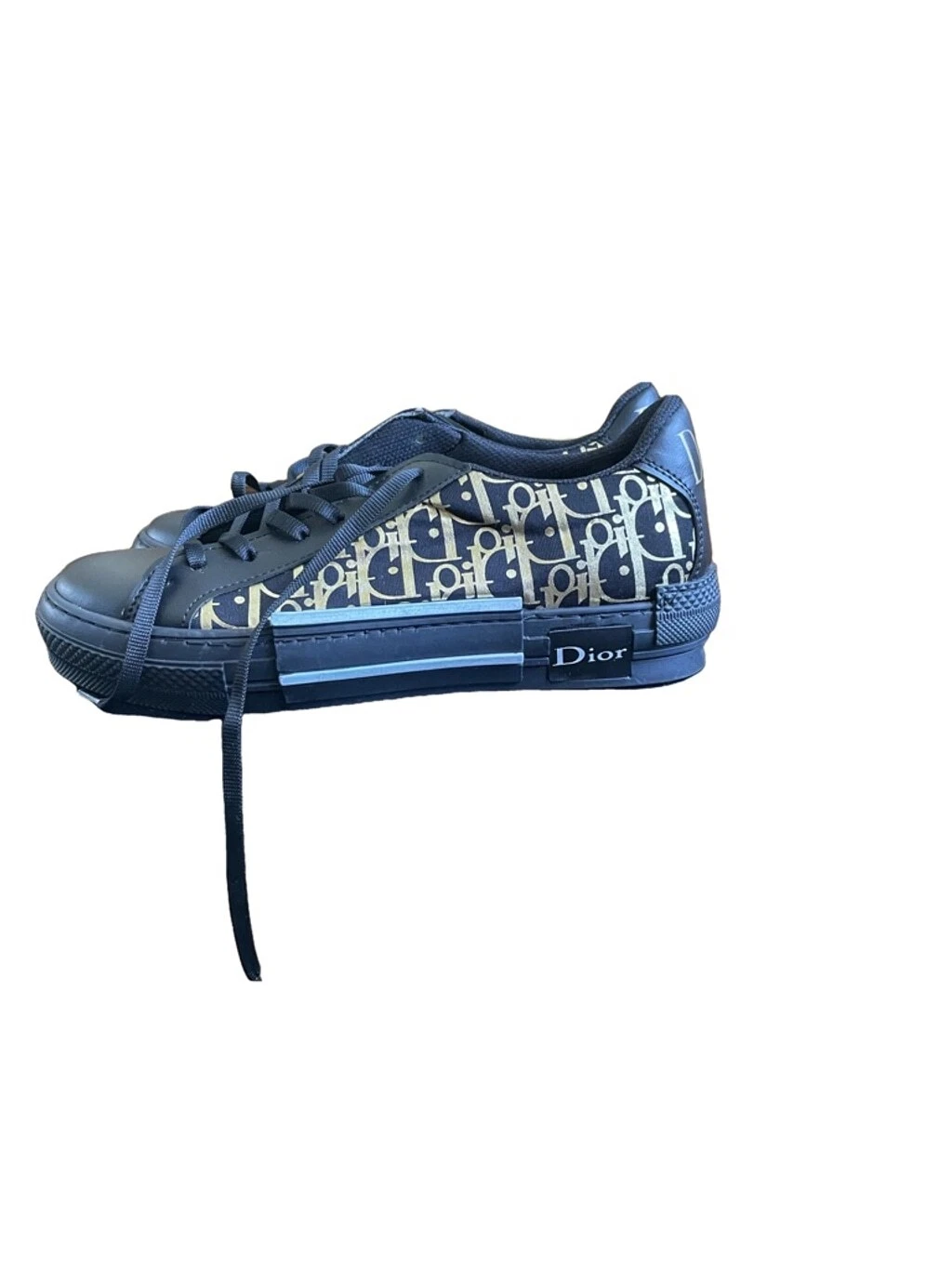 Baskets femme Dior noir et or taille 40 US 7