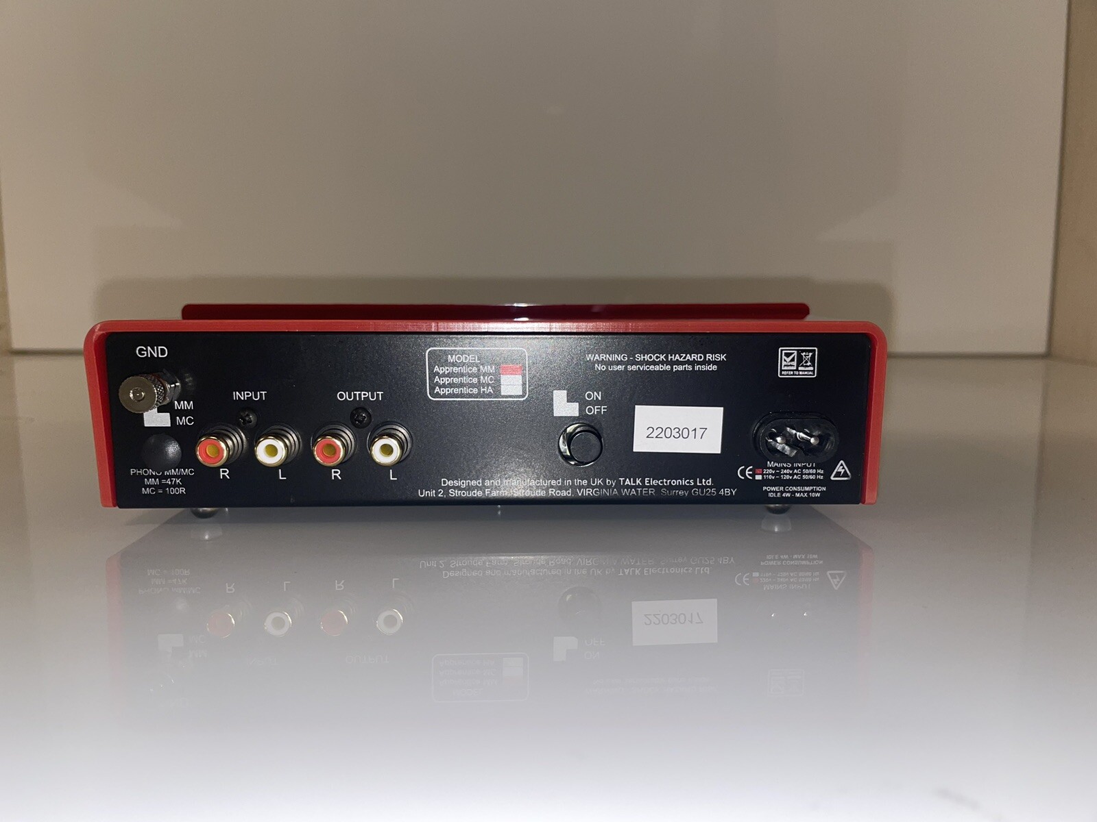 Edwards Audio Apprentice MM Phono Stage (red)(Cosmetic Seconds) see