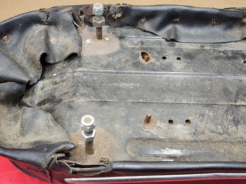 BSA A65 650 650cc ASIENTO ORIGINAL CON BANDEJA DE ACERO ESPUMA CROMO MOLDURA OEM LIGHTNING - Imagen 7 de 12