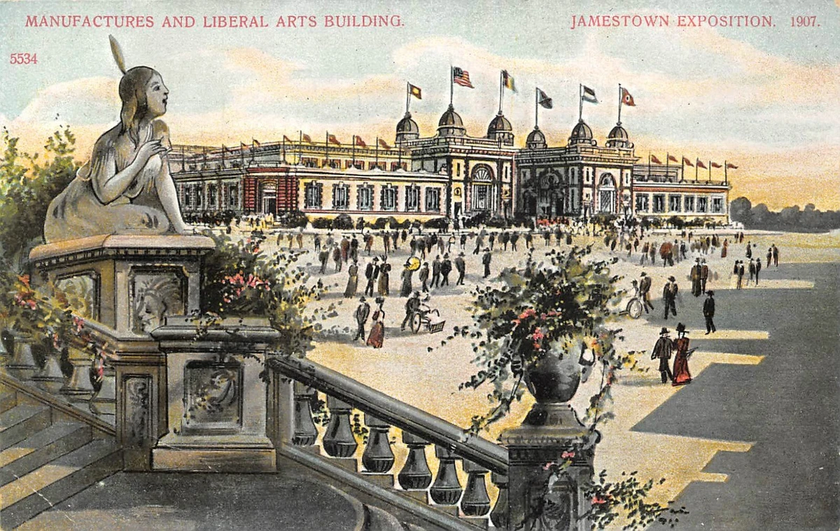 G2651 JAMESTOWN EXPOSITION POSTCARD LIBERAL ARTS BUILDING eBay