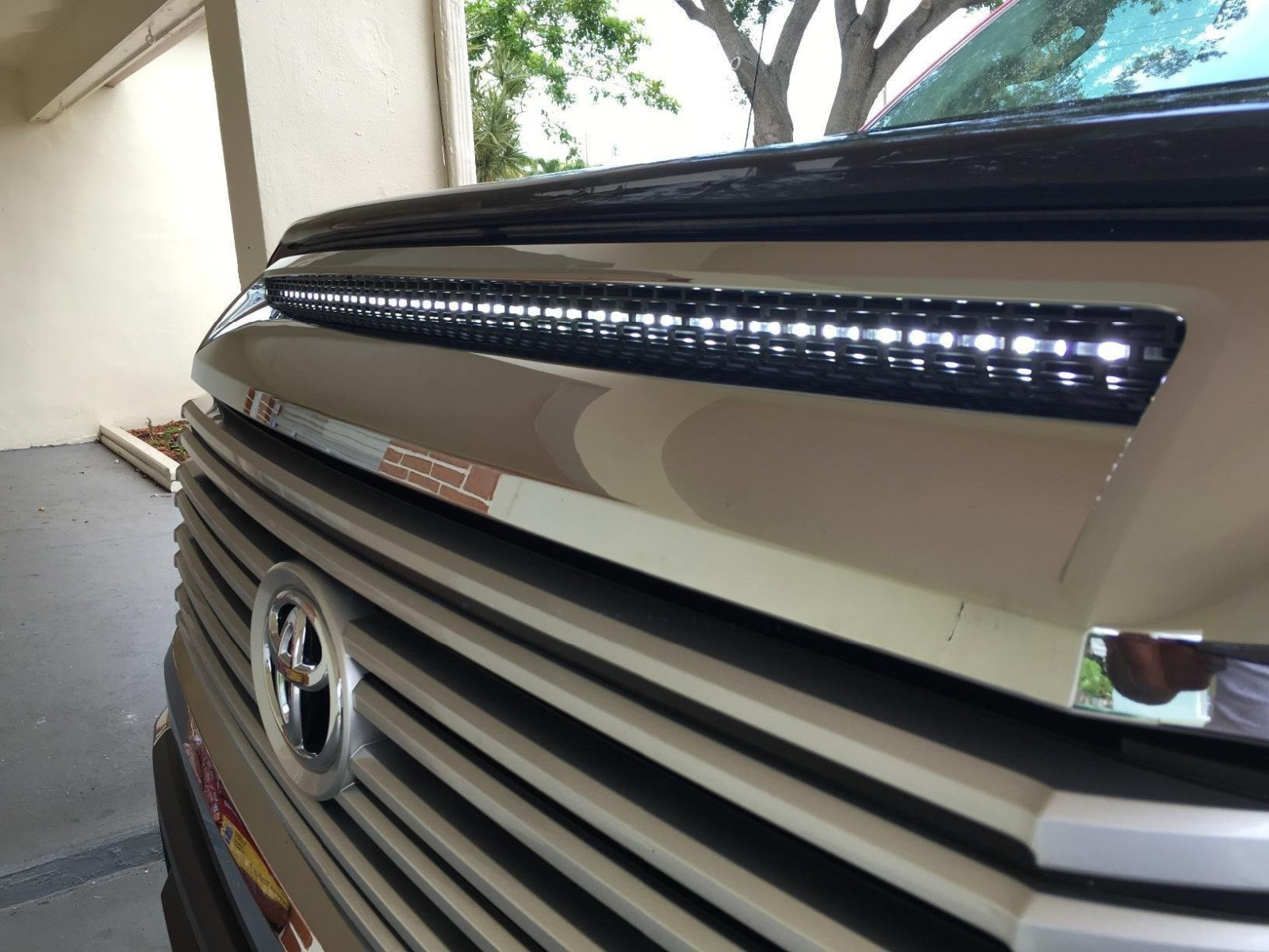 Xenon White High Bright Flexible LED Hood Bulge Strip For 2014-up Toyota Tundra