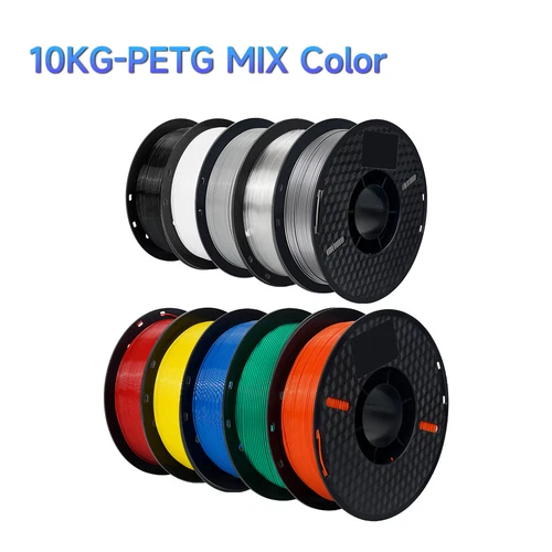 Kingroon PETG 10KG 1.75 mm 3D Drucker Filament Spule Bündel Gemischte Farbe 1KG
