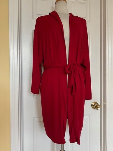 COZY ROZY CALIFORNIA red robe sleepwear size M - Picture 3 of 8