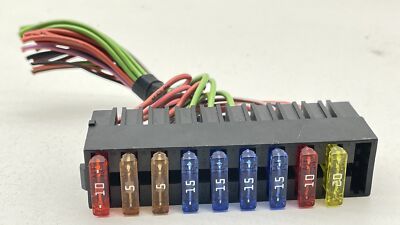 05-11 Audi A6 C6 Front Left Side Fuse Box Relay Holder With Fuses OEM 4D0937501