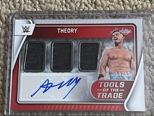 2022 Panini Chronicles Absolute WWE Tools of Trade Patch Auto Austin Theory /99