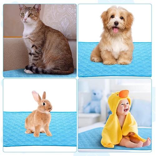 59"x39.3" Pet Cooling Mat Cushion Pad Summer Sleeping Self Cooling Gel Dogs Cats - Picture 14 of 35