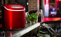 Ice Cube Maker Machine Electronic Soft Touch Panel Kitchen Office Bar Gadget Red Ice Cube Maker Machine Electronic Soft Touch Panel Kitchen Office Bar Gadget Red