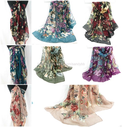 wholesale 10pc hippie clothing bohemian chic retro styles large scarf sarong - Picture 3 of 12