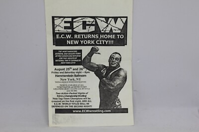 *EXTREMELY RARE* ECW LIVE EVENT flyer TNN Network tapings wrestling | eBay