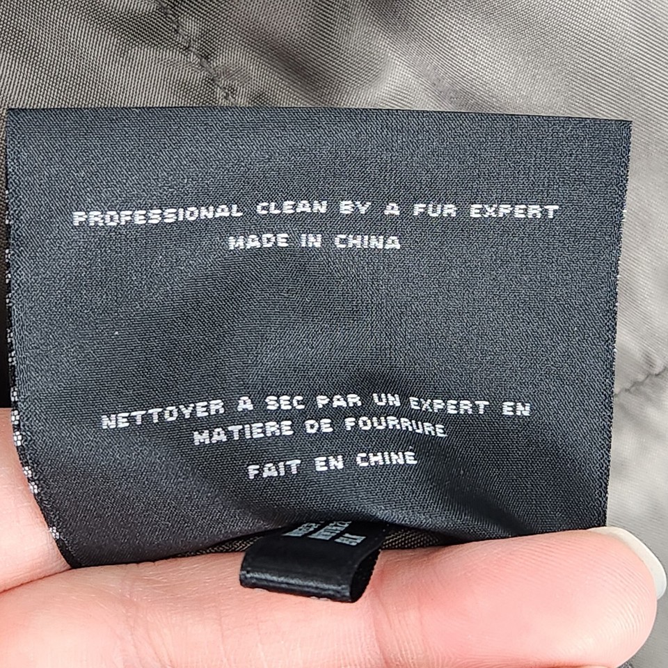 Marc New York Jacket Women 1X Black Leather Rabbit Fur Collar Bomber ...