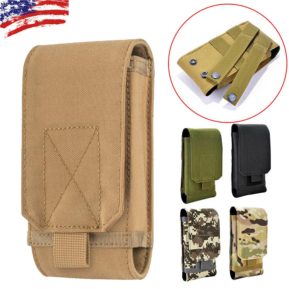 Universal Tactical Cell Phone Belt Pack Bag Molle Waist Pouch Holster Case