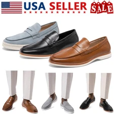 Men's Causual Loafers Slip on Lightweight Comfortable Business Penny Shoes 8-13
