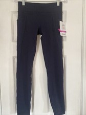 NWT Athleta Girl Stash Your Treasures Tight, Navy SIZE L/12   372043