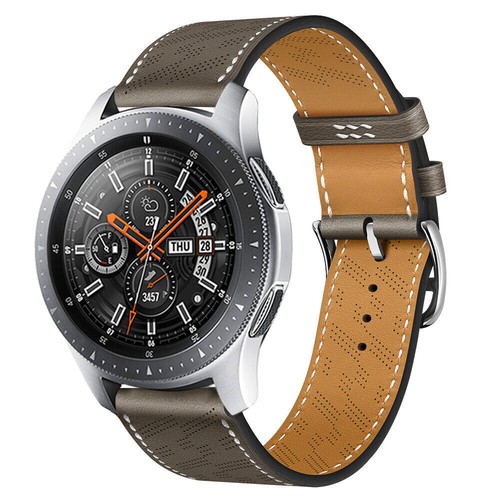 20mm/22mm Leather Strap Band for Smart Watches Samsung Watch 6 5 4 3 Active 2 S3 - Picture 24 of 54