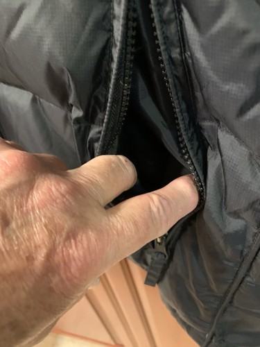 POLAR EDGE Mens Black Quilt Generous Filled Down Jacket SZ LG - See Description - Picture 8 of 16