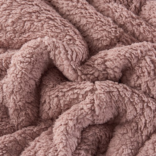 3-Piece Micromink Sherpa-Back Comforter Set Reversible Down Alternative Blanket - Picture 83 of 102
