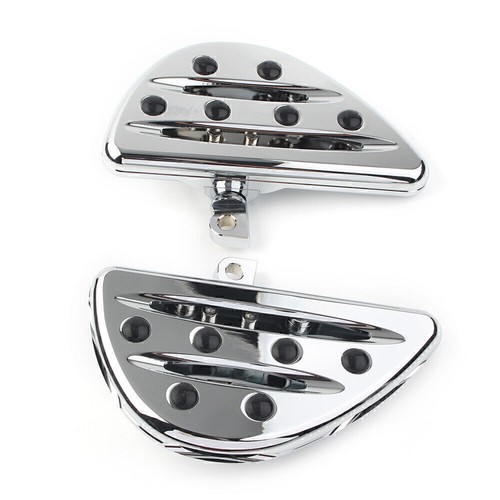 Chrome Motorcycle Footrest Rest Foot Pegs Pedal For Harley Touring FLT FLH - Foto 7 di 12