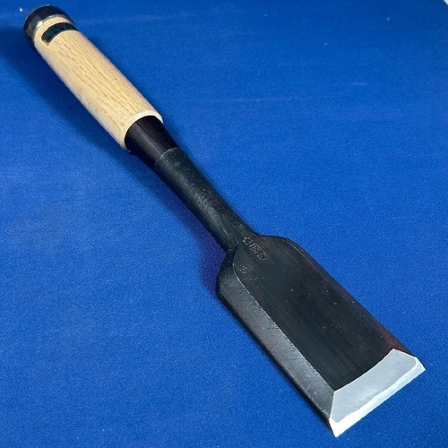 Tasai Tataki Nomi Japanese Timber Chisels Black Finish White Oak Set of 6 - Picture 3 of 9