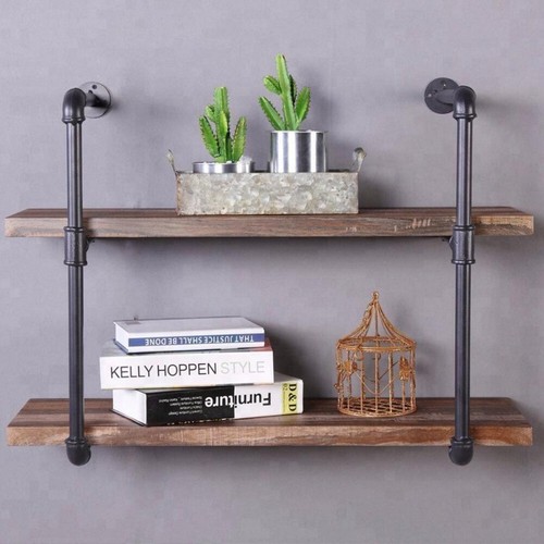 Industrial Floating Shelves, Pipe Shelf DIY Rustic - Urban, Vintage, Steampunk - Picture 42 of 65