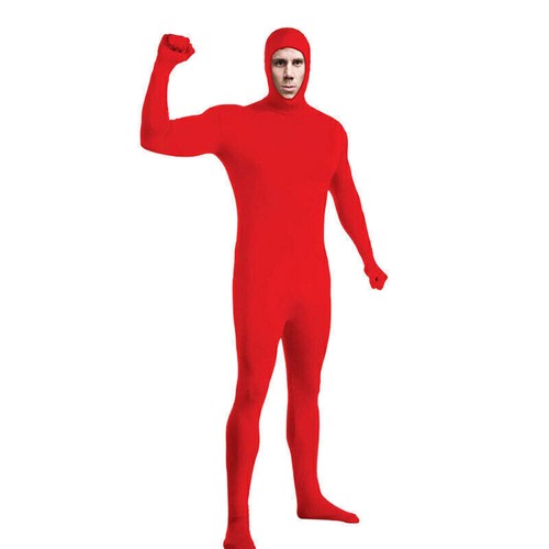 Full Body Zentai Suit Men's Women's Spandex Halloween Open Face Costume - Picture 19 of 38