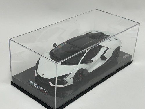 1/18 MR Collection Lamborghini Revuelto in Siderale weiß rot Akzent Carbon Base - Bild 6 von 7