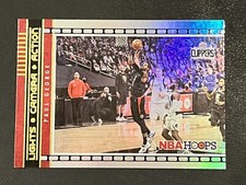 2021-22 NBA Hoops Paul George Holo Lights Camera Action Insert SP #18 Clippers