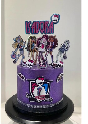 Monster High Cake Topper - mit LED Blinklichtern - Name und Alter personalisiert