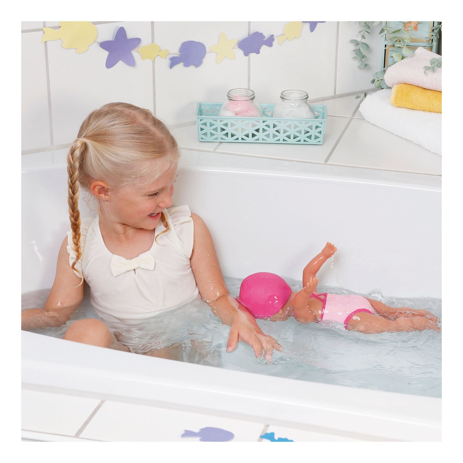 BABY Born First Swim Girl Doll 30cm Includes Bathing Suit & Cap eBay