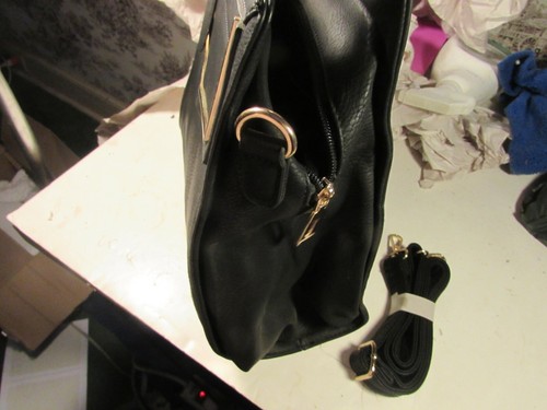 damen handtasche wo319 schwarz - Bild 3 von 8