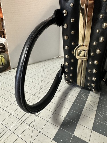 Studded Black Rhinestone Purse - Picture 6 of 19