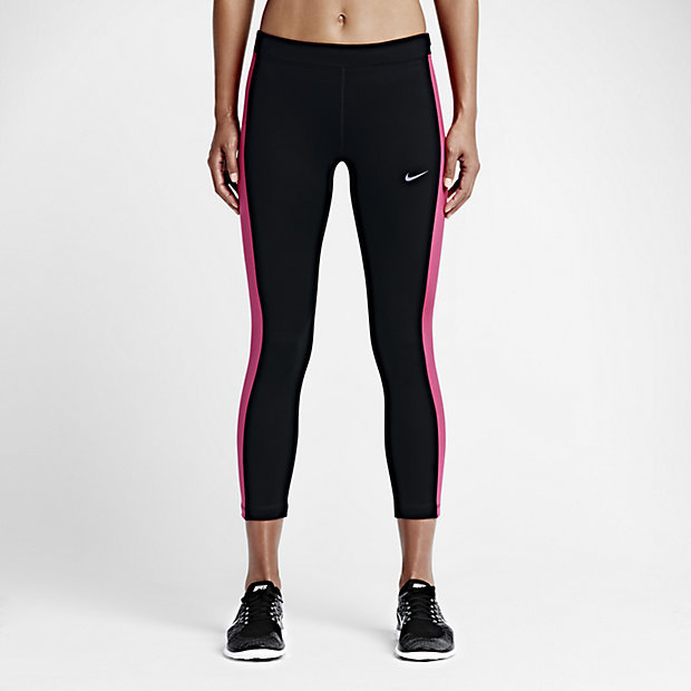 nike power essential running crop