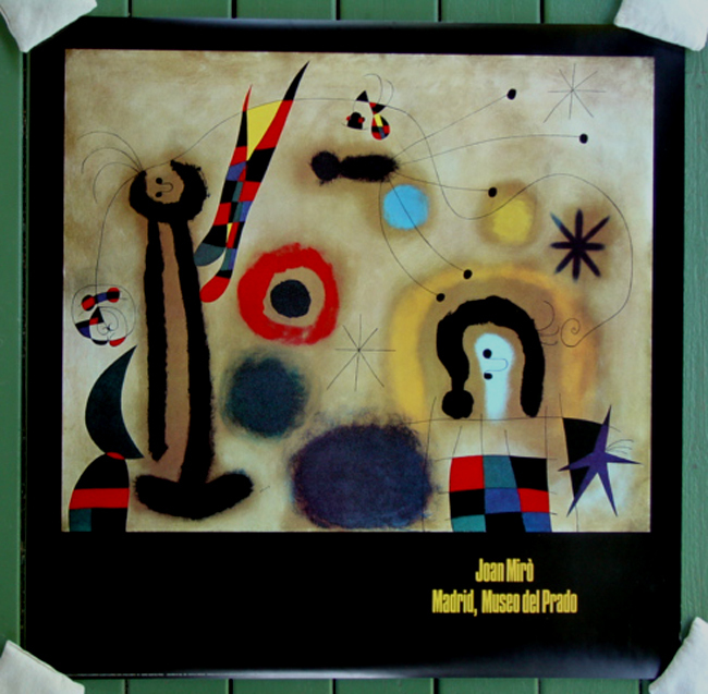 Joan Miró Dancers 抽象画(ポスター) 黒フレーム 福袋セール】 Joan Miró Dancers 抽象画(ポスター) 黒フレーム