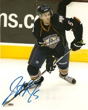 Edmonton Oilers OKC Barons Justin Schultz Signed Autographed 8x10 Photo COA Blue