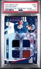 2025 Absolute Football JAXSON DART Quad Patch Rookie RC /99 PSA 7 HIGHEST POP