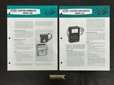 VTG’77DuPont Explosives Blasting Brochures OhmMeter Multimeter AgCl  Battery