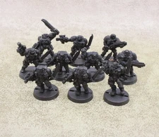 40k Space Marines metal SCOUTS x10 from 1997 undercoated GW Citadel 33624