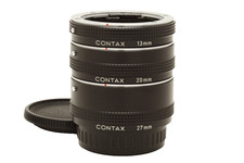 Near Mint Contax Extension Tube Set 13mm, 20mm, 27mm C/Y Mount 51476