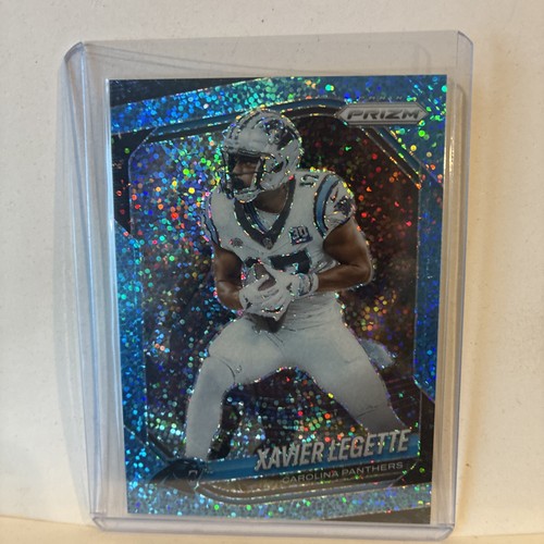 CZ2-062 - 2025 Panini Prizm - Xavier Legette #118 - /96 Blue Sparkle - Panthers