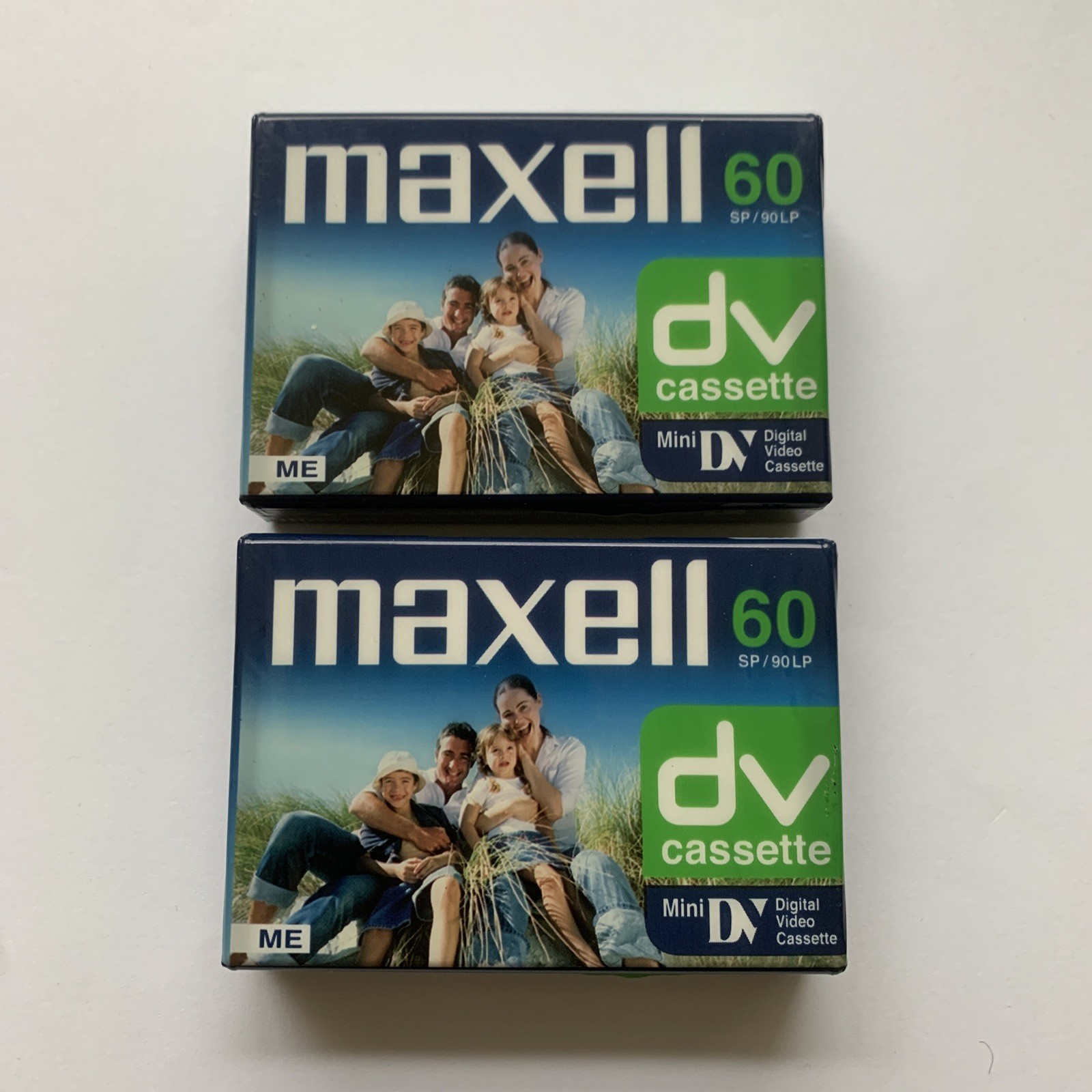2x Maxell DV Cassette 60/90min MiniDV Digital Video Cassette Tape for Camcorder