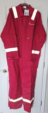 Wenaas Transocean Coveralls Full Zip Red Reflective Mens Size 54TL Tall New