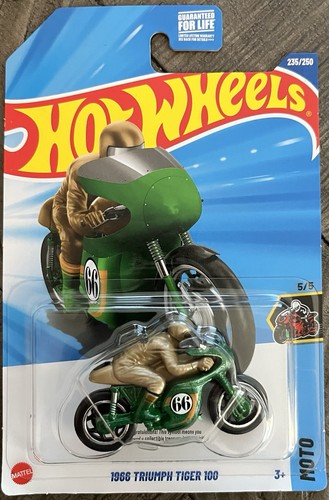 Hot Wheels 2025 N Case Treasure Hunt 1966 Triumph Tiger 100 Moto #5/5